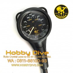 POSEIDON Gauge Single Cirrus Black Pressure Gauge Scuba Diving [PSN-0600-000]