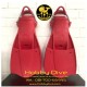 POSEIDON Trident Fin Red Diving Poseidon Dive - Alat Scuba Diving [PSN-0710-06]