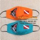 [HD-703] Masker Kain Face Mask Shark + Dive Flag