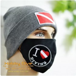 Masker Kain Patch I Love Diving HD-715