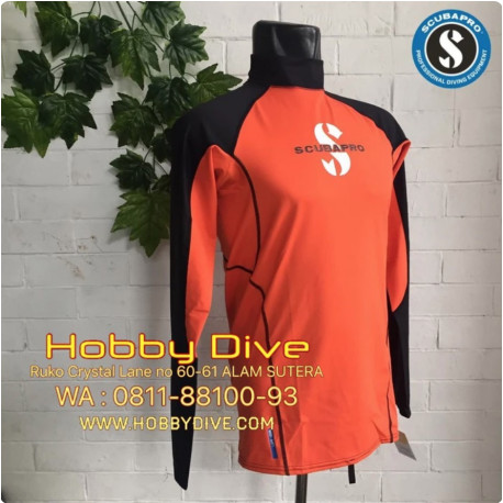 SCUBAPRO Rashguard T-Flex UPF 80 Orange / Black