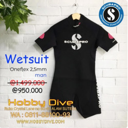 SCUBAPRO Wetsuit Oneflex Shy 2.5 B-Zip - Scuba Diving