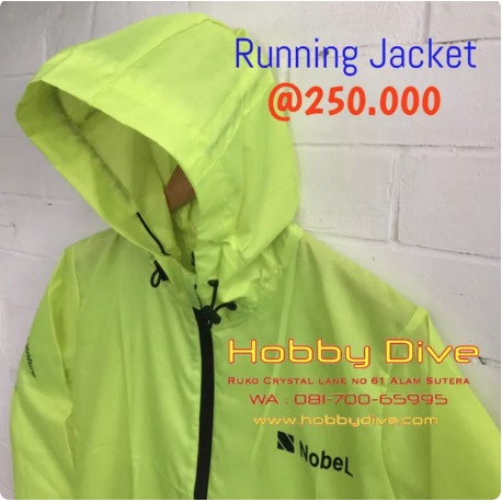 Nobel Running Jacket Light Green Diving Snorkelling P-106