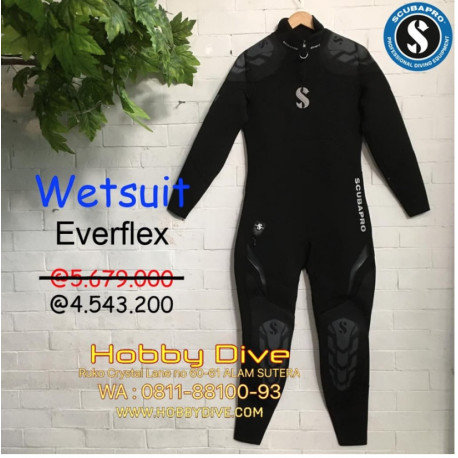 Scubapro Everflex STMR 3/2 B-zip Wetsuit Man Scuba Diving SP-WET08