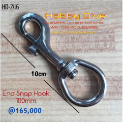 [HD-246] End Snap Hook 100mm Stainless Steel Scuba Diving Accessories