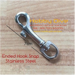 [HD-235] Ended Hook Snap Stainless Steel 70mm Scuba Diving Accessories