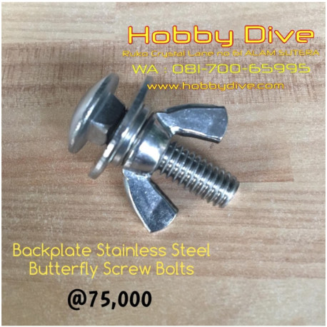 Diving Backplate Stainless Steel Butterfly Screw Bolts HD-280