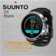 SUUNTO D5 Dive Computer Ring White - Black Scuba Diving