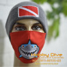 Masker Kain Shark Diving Embroidery Bruce Finding Nemo HD-707