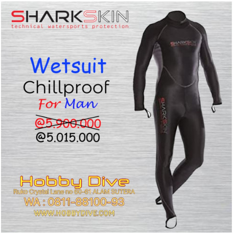 WETSUIT SHARKSKIN CHILLPROOF 1 PC SUIT BACK ZIP Man