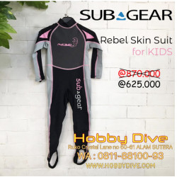 SUBGEAR Rebel STMR Skin Suit BZIP Wetsuit Anak