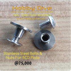 Stainless Steel Bolts & Nuts For BCD Plate Scuba Diving Acc HD-277