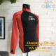 SEA GODS Rashguard Long Sleeve Unisex Red/ Black - Scuba Diving