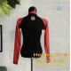 SEA GODS Rashguard Long Sleeve Women Red/ Black - Scuba Diving