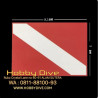 [HD-515] Dive Flag Sticker Waterproof Scuba Diving 8.5*5cm