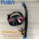 TUSA Powerview Adult Dry Combo (Mirror Lens) Mask + Snorkel UC-2425MQB