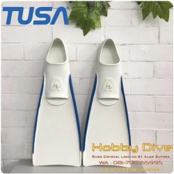 TUSA FF-16Z KAIL Full Foot Scuba Diving Water Sports Fins White Blue