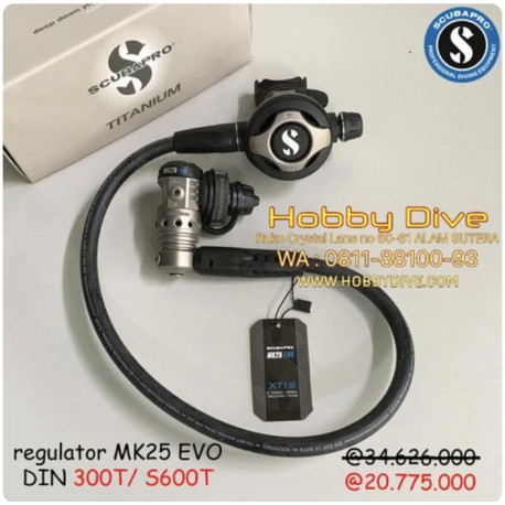 SCUBAPRO Regulator Titanium MK25 EVO DIN 300T/ S600T Scuba Diving