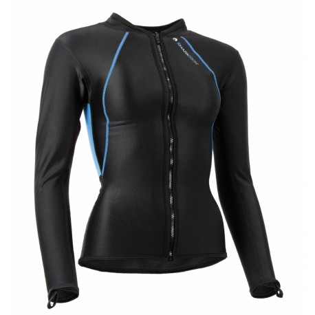 Sharkskin Chillproof Long Sleve Full Zip Wetsuit Top Women SS-TOP08