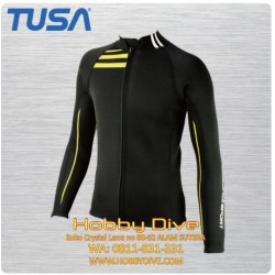Tusa Wetsuit Top Full Zip Long Sleeve 2mm Man UA5122 - Scuba Diving