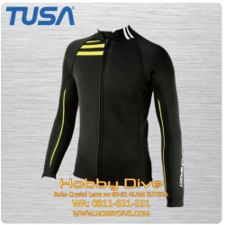 Tusa Wetsuit Top Full Zip Long Sleeve 2mm Man UA5121 - Scuba Diving