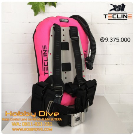 TECLINE BCD Donut 10 Ultra Light Travel Set Pink - Scuba Diving