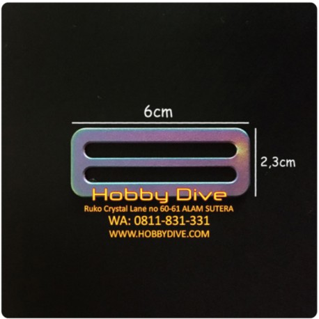 Weight Belt Keeper Titanium Rainbow Free Dive Scuba Diving HD-582