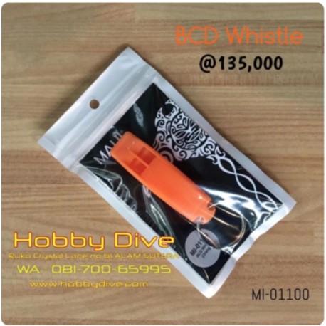 MAUI BCD Whistle Orange -MI-01100 Accessories Diving