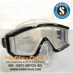 Scubapro Mask Crystal Vu With Purge - Black Clear - Scuba Diving