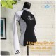 SEA GODS Rashguard Long Sleeve Women White/ Black - Scuba Diving