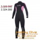 Bare Wetsuit 3/2mm Velocity Women - Scuba Diving Alat Diving