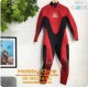 SEA GODS Wetsuit Long 3mm Man Red Black - Scuba Diving