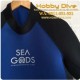 SEA GODS Wetsuit Shorty 3mm Sapphire/ Black - Scuba Diving