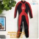 SEA GODS Wetsuit Long 3mm Female Black Red - Scuba Diving