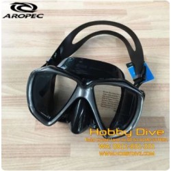 AROPEC Mask Grey Black M2HF01 - Scuba Diving Alat Diving