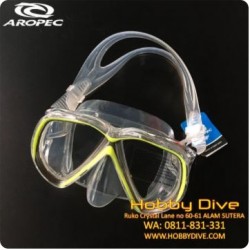 AROPEC Mask Neon Yellow M2HF02 - Scuba Diving Alat Diving