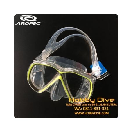AROPEC Mask Neon Yellow M2HF02 - Scuba Diving Alat Diving