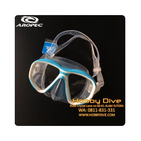 AROPEC Mask Blue White M2CD24 - Scuba Diving Alat Diving