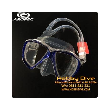 AROPEC Mask Aqua Blue M2HF01 - Scuba Diving Alat Diving