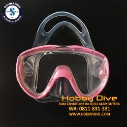 Scubapro Mask Flux Clear Pink - Scuba Diving Alat Diving
