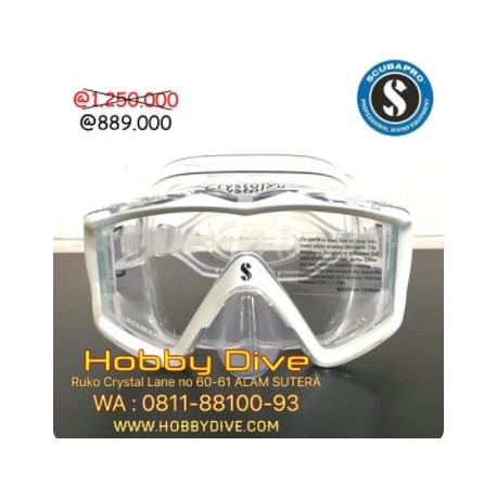 [SP-MK05] Scubapro Mask Crystal Vu Clear Silicon