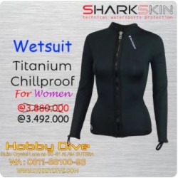 WETSUIT SHARKSKIN Titanium Long Sleeve Full Zipper WOMEN - Alat Diving