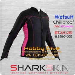 SHARKSKIN Chillproof Long Sleeve Fullzip Wetsuit Women SS-TOP14
