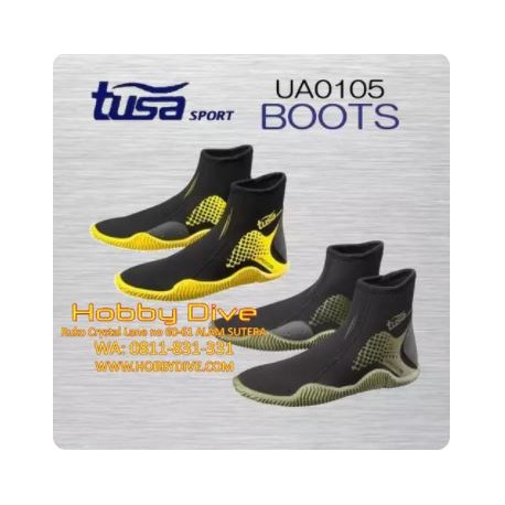 Tusa Sport Boots Yellow UA0105 - Scuba Diving Alat Diving - Khaki