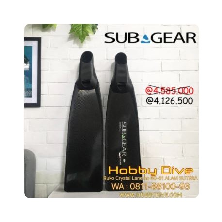 SUBGEAR Long Fin Carbon S2 Eco Stereo Free Diving Free Dive