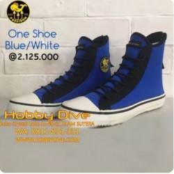 POSEIDON One Shoe Booties Blue White