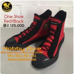 [PSN-0251-83] POSEIDON One Shoe Booties Black Red