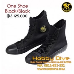 POSEIDON One Shoe Booties All Black PSN-0251-86