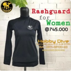 Poseidon Rashguard Female Black Scuba Diving PSN-0250-66