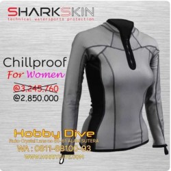 SHARKSKIN Wetsuit Chillproof Long Sleeve Chest Zip WOMEN Scuba Diving